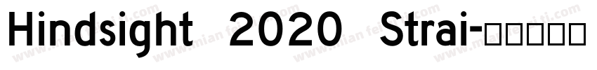 Hindsight 2020 Strai字体转换
